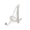 Trendy 26-Letter Rhinestone Brooch Pin - Fashion Accessory for Clothing & Bags