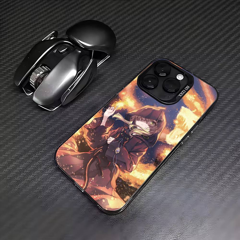 s-Silent Witch Monica Phone Case For iPhone17,16,15,14,13,12,11 Plus,Pro Max Colored Silver Plated Inside Cover