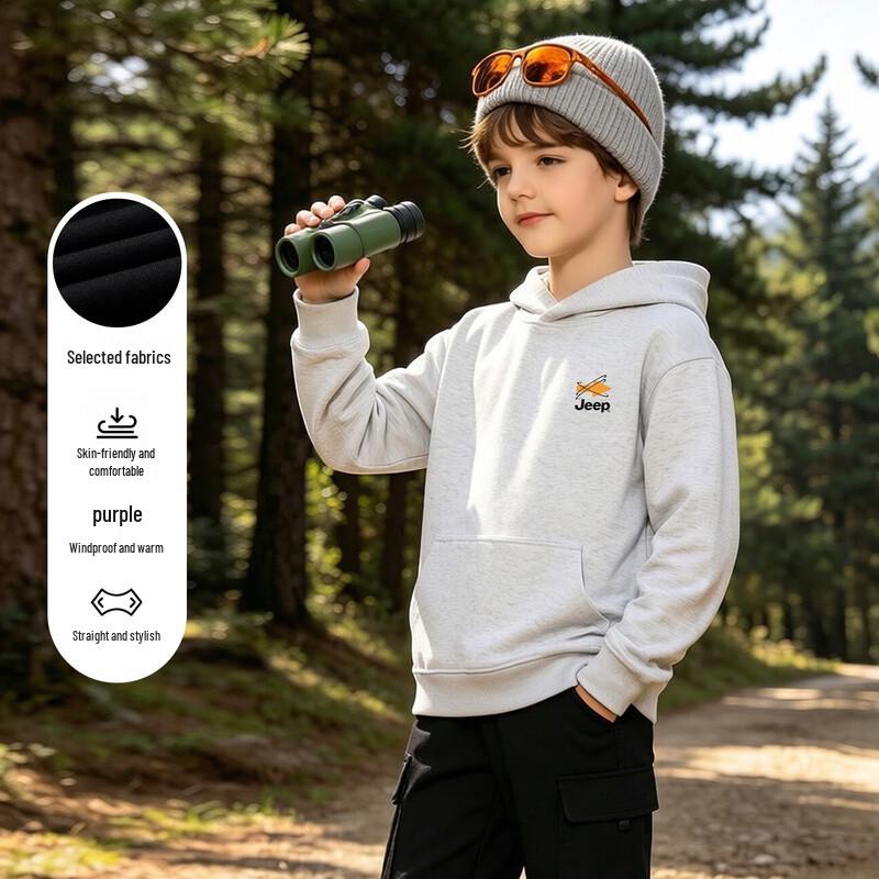 JEEP Kids' Hooded Casual Pullover Sweatshirt