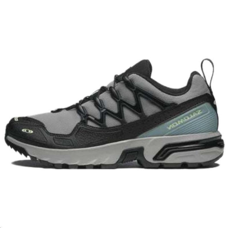 SALOMON ACS + Cushioning Anti-Slip And Wear-Resistant Low-Top Outdoor Shoes Unisex Gray Black Sneakers L47446500