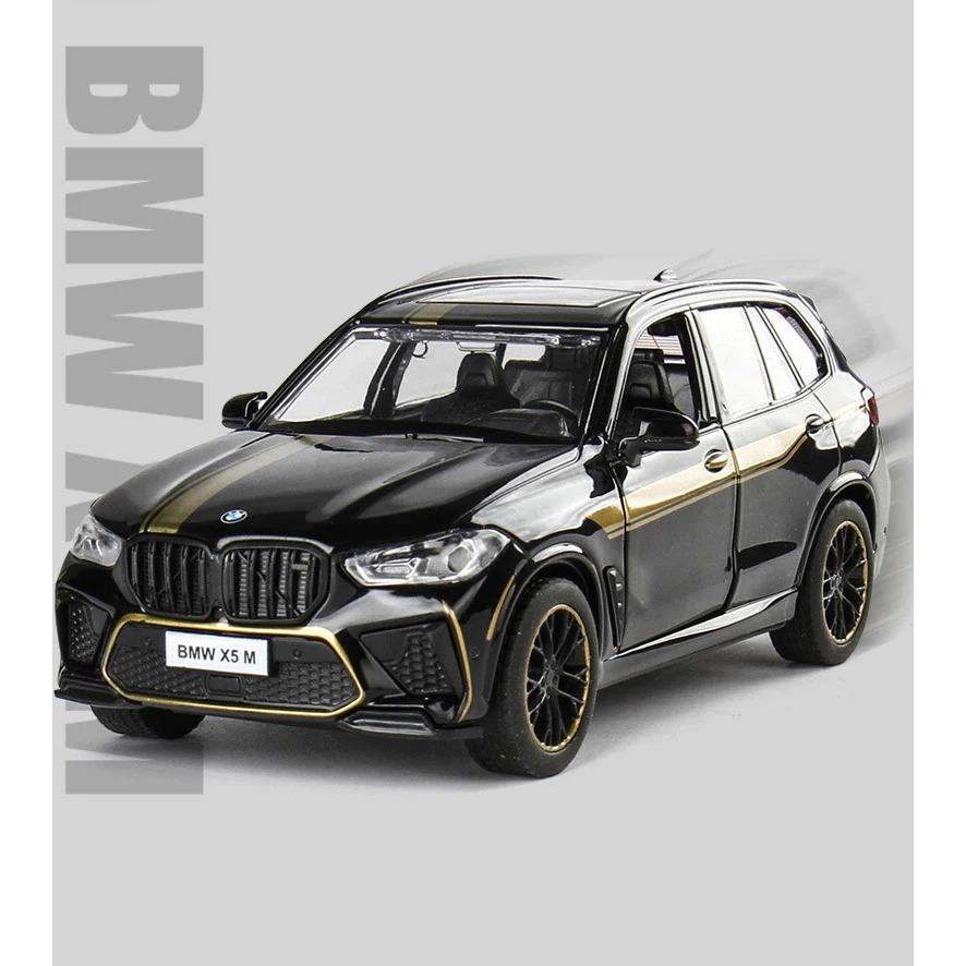 1/32 BMW X5M SUV Stopowy Samochód Odlewany i Pojazdy Zabawkowe Model Samochodu Dźwięk i Światło Samochód z Napędem Wstecznym Zabawki Samochodowe dla Dzieci Prezenty