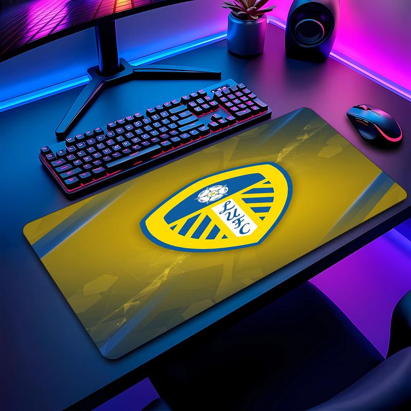 Leeds United Fußballmuster Mauspads Nicht?Rutschfestes Gummi-Basis Gaming-Mauspad Für Schreibtisch Büro Zuhause