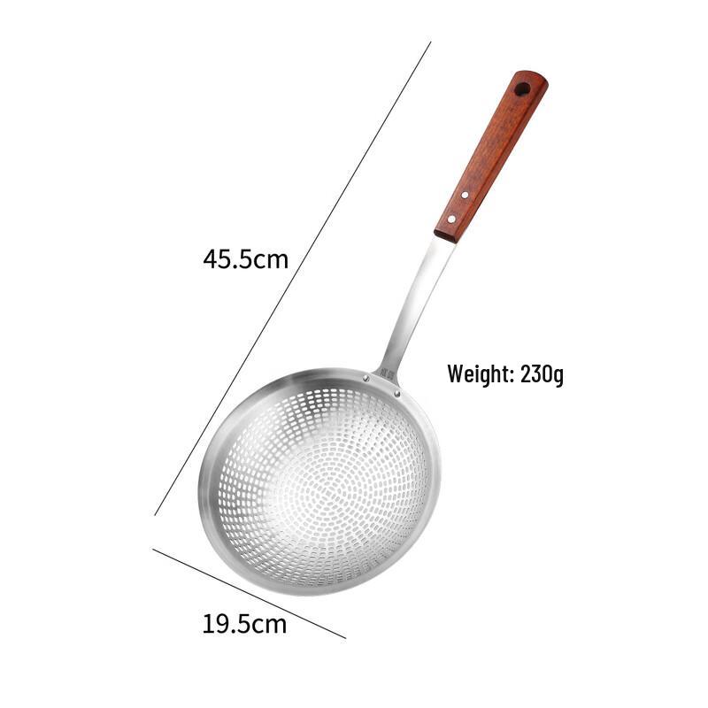 Wutuo 304 Edelstahl Schöpfkelle mit Holzgriff