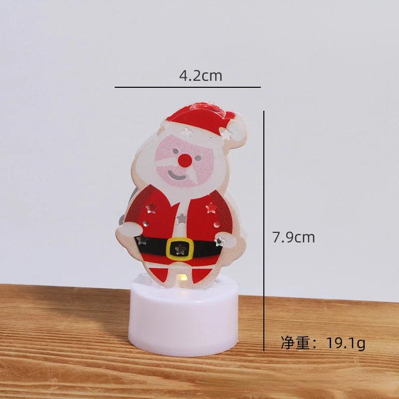 Christmas LED Light Snowman Santa House Luminous Cabin Merry Christmas Decor for Home Xmas Tree Ornaments Kids Gifts New Year