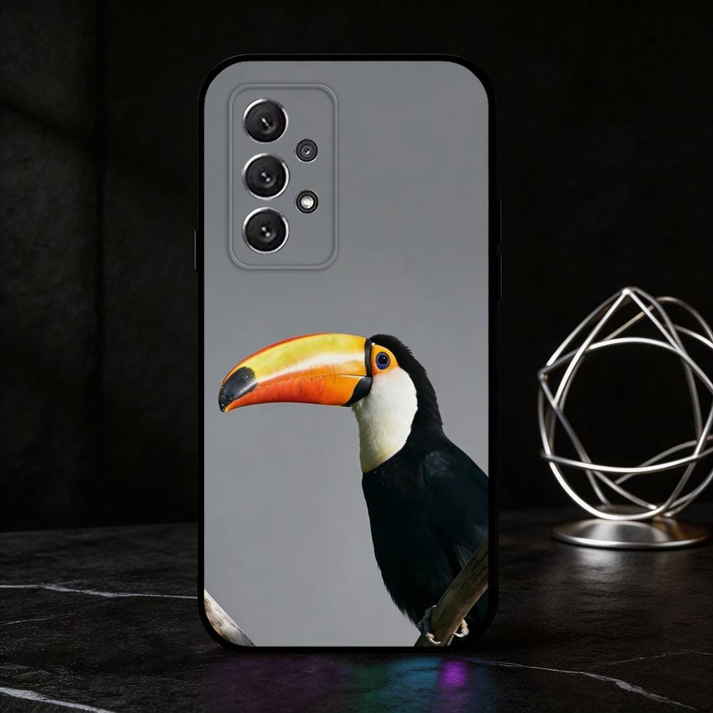 

P-parrot phone Case For Samsung S25,24,21,22,23,30,Ultra,20,Plus,Fe,Lite,Note Soft Black Cover Samsung S21plus