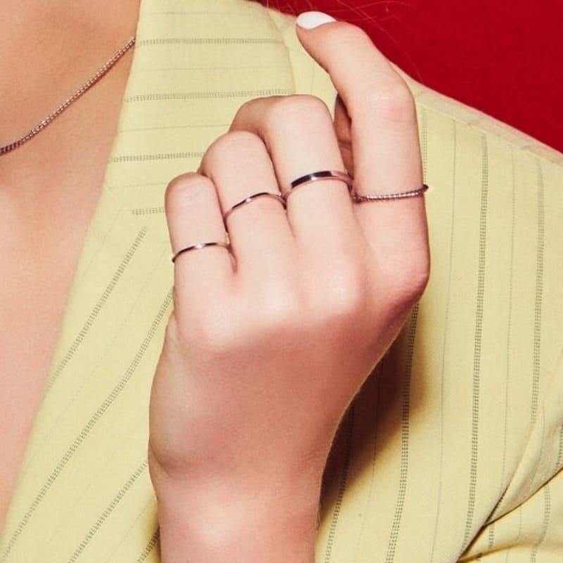 LOVE ME MONSTER [Surgical_4 Set] Slim Surgical Rings