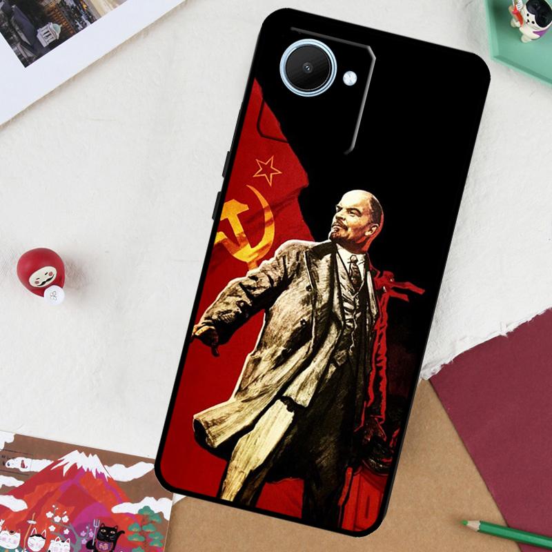 lenin Soviet Union flag For Realme GT 7 Pro GT 6 5 6T 10 11 12 13 14 Pro Plus C61 C53 C51 C21Y C25S C75 C55 C67 Case