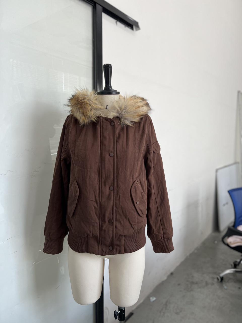 Detachable Fur Collar Denim Jacket -