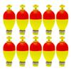 10/16Pcs EPS Foam Fishing Float with Weights Long Casting Lightweight High Visibility Buoyancy Ball Buoy Bobber Float Saltwater Freshwater