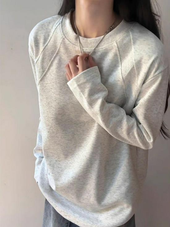 Unisex Patchwork Hoodie: Solid Color, Boxy Fit, Round Neck, Long Sleeve, Autumn/Winter Layer, American Style.