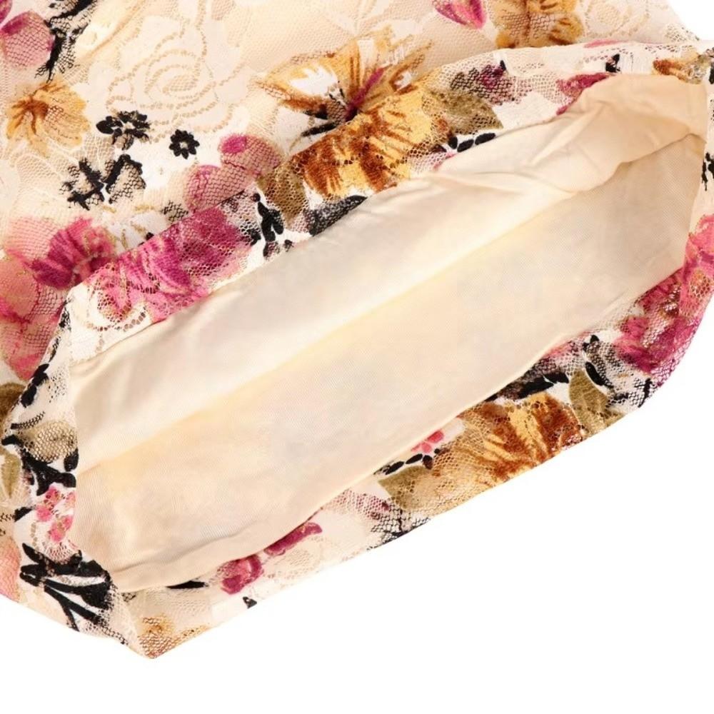 Floral Pattern Floral Lace Beanie Comfortable Stretch Slouchy Turban Chemo Cap  Head Covering