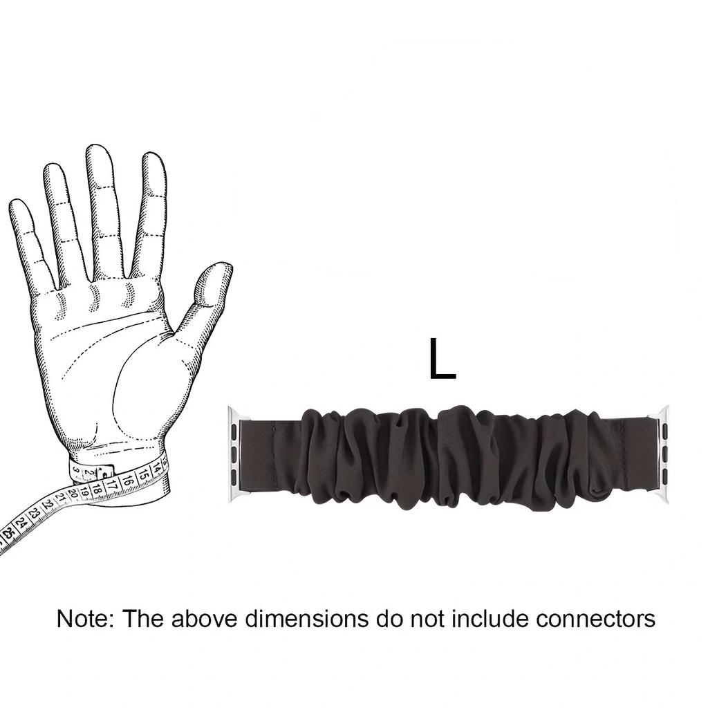 1ks- Kompatibilní pro Apple Watch pásek Scrunchie 38/40/41mm Roztomilé elastické pásky Solo Loop Náramek Řemínek