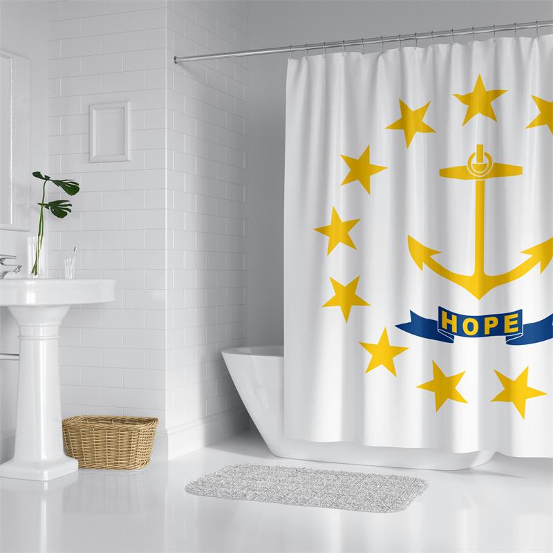 

Aertemisi Rhode Island Shower Curtain Set With Grommets And Hooks For Bathroom Decor W60H190(CM)-1 Pcs