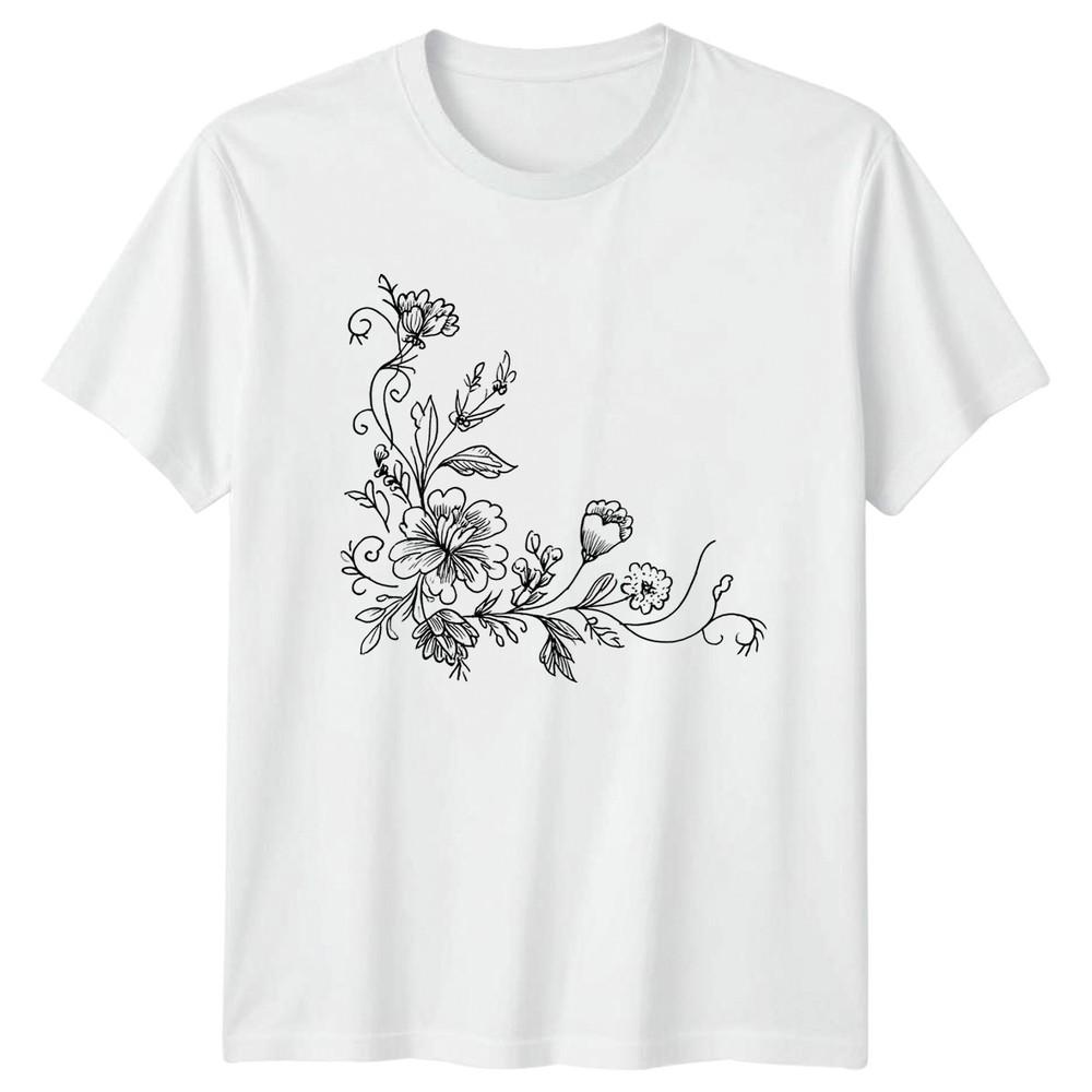 Vintage Detailed Floral Botanical Outline Unisexs Birthday Gift For Her S