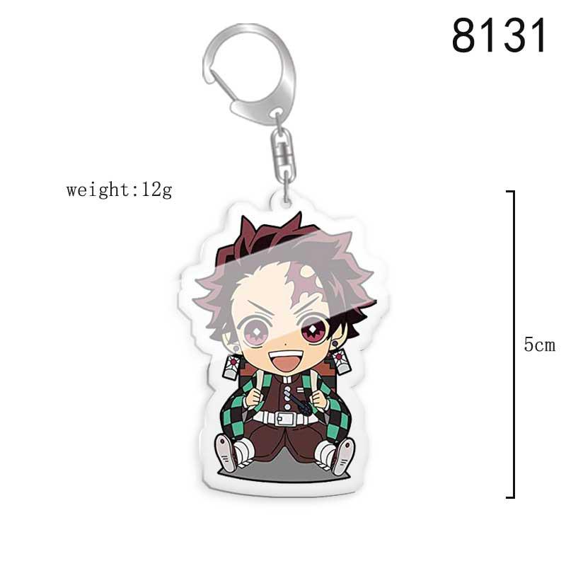 Acrylic Keychain Pendant: Demon Slayer s Tanjiro & Giyu Sitting Pose Customizable
