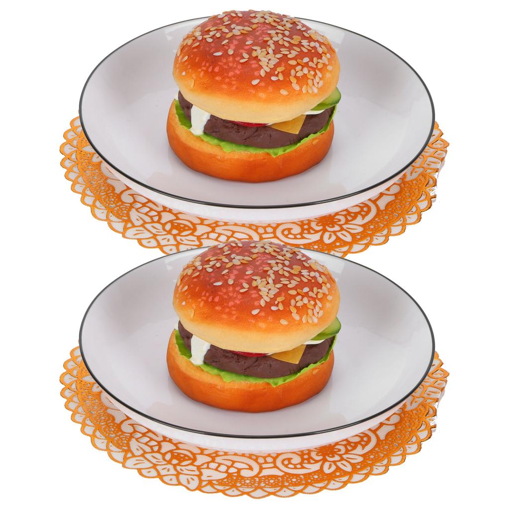 2 st 20x20 cm Bordstabletter Guld Placemats Kaffekoppsmattor Underlägg för Bröllopsfest TillbehörTyp 04