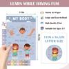 16 Educational Posters for Preschoolers, Laminated PreK Learning Poster Charts for Toddlers 1-3, Learning Wall Charts for Kids’ Bedroom, Playroom,