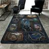 Dinosaur Collection Pattern Rug Floor Mat for Living Room or Bedroom Soft and Comfortable Carpet a Gift for Birthday and Holiday.