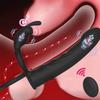 Strap On Penis Butt Plug Anal Sex Toys with Vibrating Cock Ring Vibrating Penis Sleeve Male Dildo Vibrators Clitoral Adult Toy