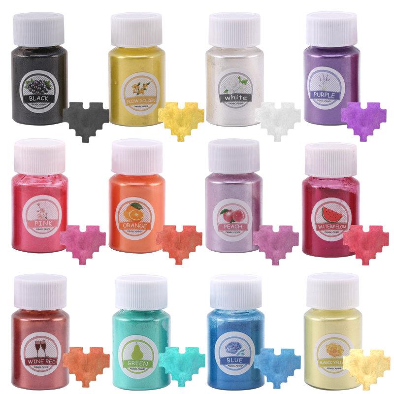 Forniture per Resina Epossidica Kit Pigmenti per Resina Colorante Liquido Polvere Colorante Materiale di Riempimento per Artigianato Artistico Fai-da-te Accessori per la Creazione di Gioielli