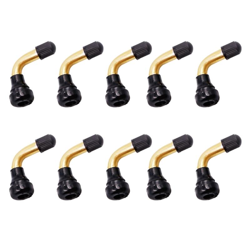 Copper Motorcycle Valves Stem With Bent Design For Vacuum Tires Anti Corrosion Leak Proof Seal Easy Installation TPMS Compatible