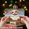 10pcs DIY Diamond Painting Crystal Scratch Card Party Gift Card (Christmas)
