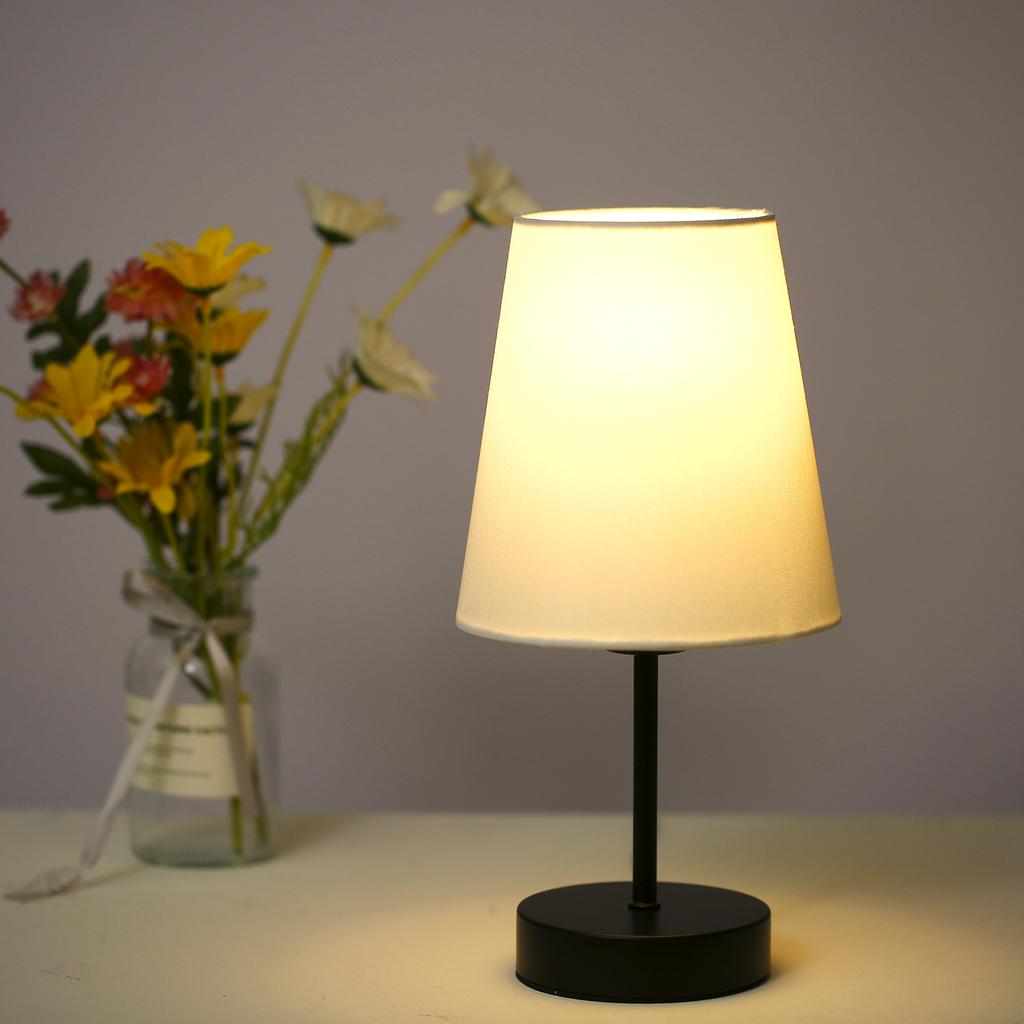 Fabric Bedside Lamp LED Lamp Touch Control USB Plug Living Room Bedroom Study