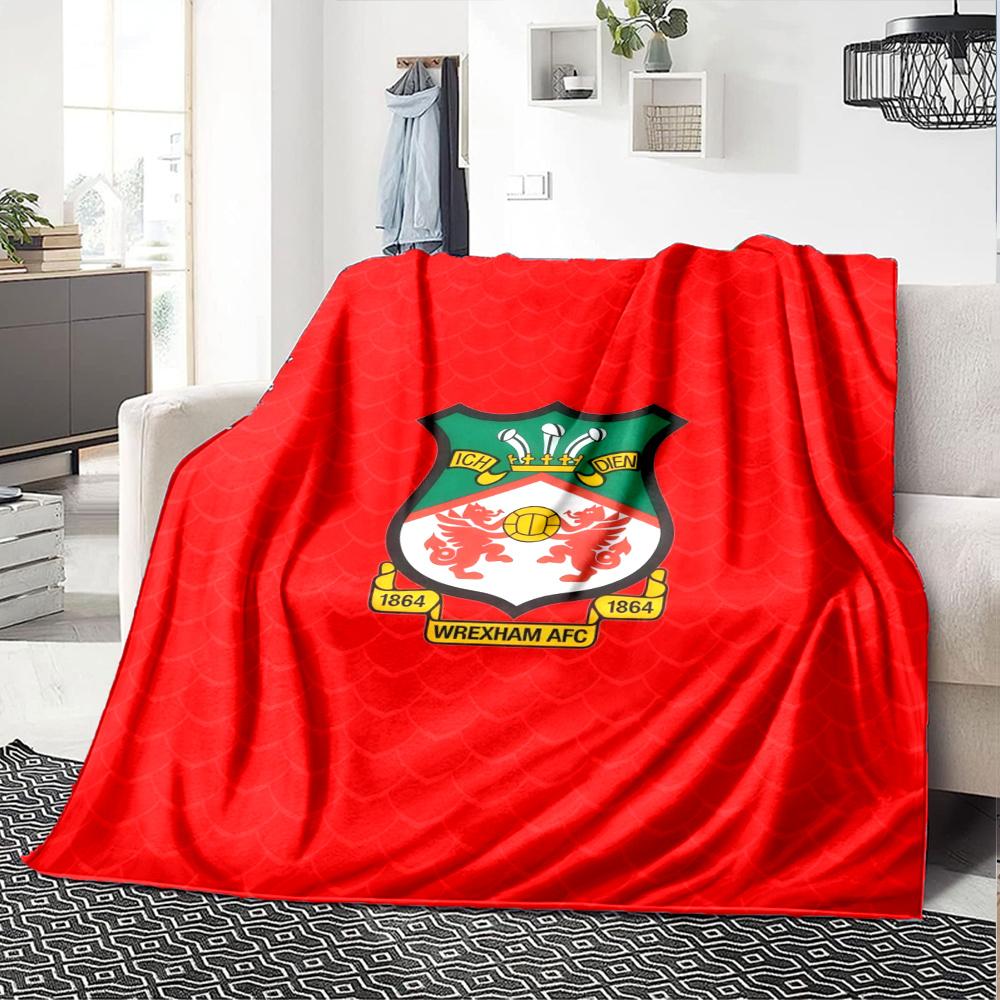 Wrexham Afctowel Blanket, High quality Comfortable for All Seasons, Home Decor, Warmth and Comfort