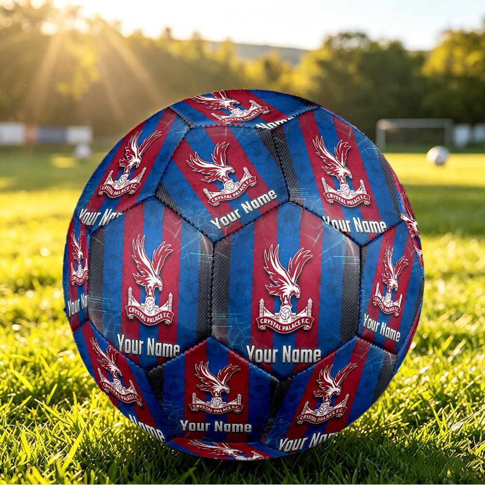 Personalized Size 5 Football Crystal Palace Pattern Outdoor Game Sports Ball Gift