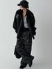 THE GREEN LAB Camo Military Cargo Pants [Camo Black]