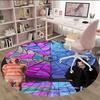 1pc Addams Family Wednesday5 Print Round Carpet Chair Round Carpet Suitable for Bedroom Living Room Home Decorative Carpet