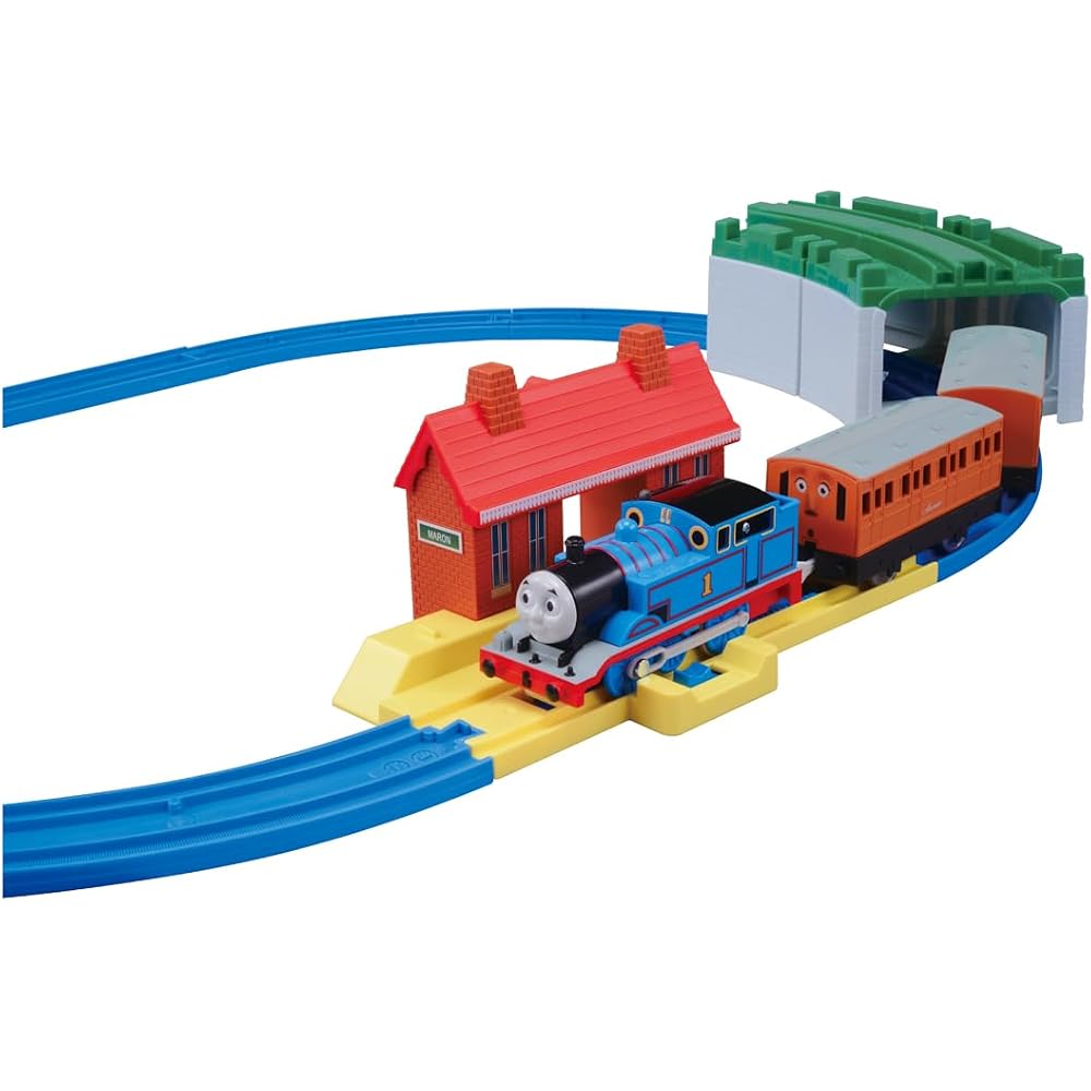 Takara Tomy “Plarail Thomas the Tank Engine Basic Set” Train Train Toy 3 Year Old and Over Toy Sa...