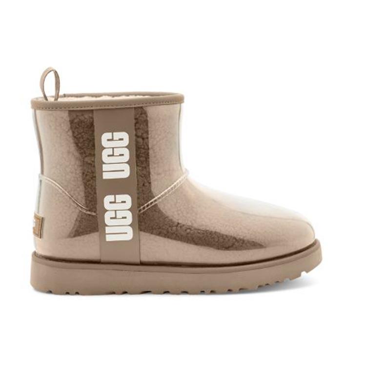 UGG Classic Clear Mini Large Logo Fleece Lined '' Women's (Unisex) Snow Boots 1113190 NCHS