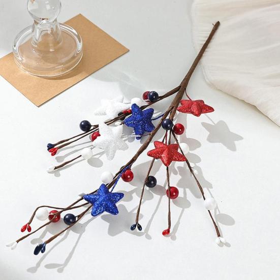 Künstlicher Tulpenblütenstiel Herzförmige Beerenpicks für Valentinstag Jahrestag Blumensträuße Hochzeit Heimdeko