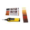 Laminatboden Reparaturset Heißschmelz Reparaturstift 11 Farben Wachsstift 5 Farben Möbelmarker zum Ausbessern von Bodenrissen