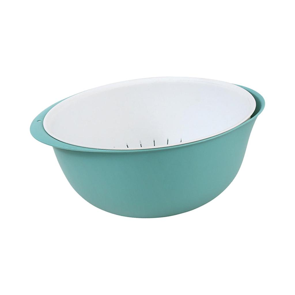 Kitchen Bowl And Strainer Set, Detachable Double-Layer Multi-Purpose Drain Basket for Mixing Noodles