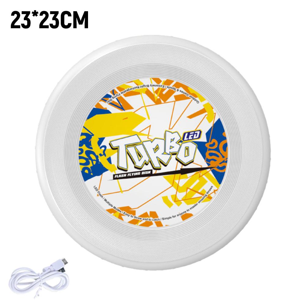 Outdoor Colorful LED Luminous Frisbee ABS Anti Drop Material Night Outdoor Parent Child Interactive Toy