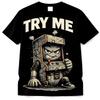 Try Me Arcade Graphic Tee Vintage Gamer T-Shirt Mens Unisex Streetwear