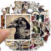 50PCS Gothic Stickers Horror Retro Laptop Luggage Cartoon Notebook Phone Graffiti Skateboard Scrapbook Decal Lables