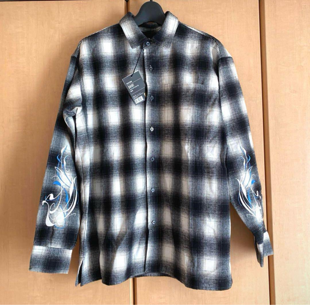 

[USED] BLACK SWAN Flannel Shirt M Size Officially Worn by Jimin