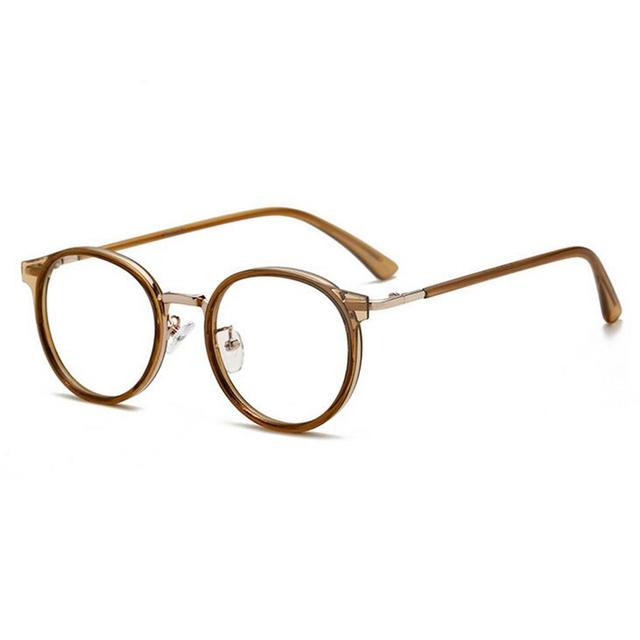 

Женские овальные очки по рецепту с блокировкой синего света для близоруких металлических студентов без близорукости, очки 0 -0,5 -0,75 до -6 Myopia -6.0