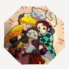 1pc Automagic Opening Umbrella with Demon Slayer Characters, Portable 3-Fold Design, 8-Bone Iron Frame - Outdoor for Fans, Travelers, Daily Use, Gift