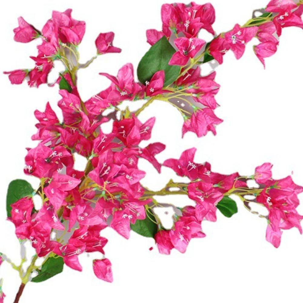 Bougainvillea 120 cm Hajlítható Művirág Szárak Hálószoba Beltéri Zöld Növényekhez Illeszkedő