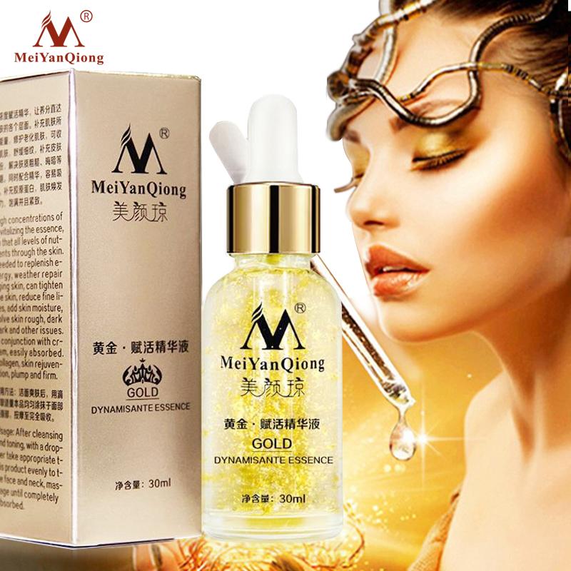 

MeiYanQiong Уход за кожей 24K Gold Essence Дневной крем против морщин Уход за лицом Антивозрастной коллаген Отбеливание Увлажняющий гиалуроновая кислота Ance