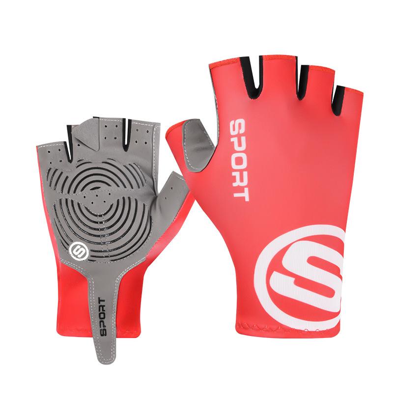 Sports cycling fishing gloves bicycle non-slip wear-resistant shock absorption breathable anti-cocooning outdoor mountaineering half finger