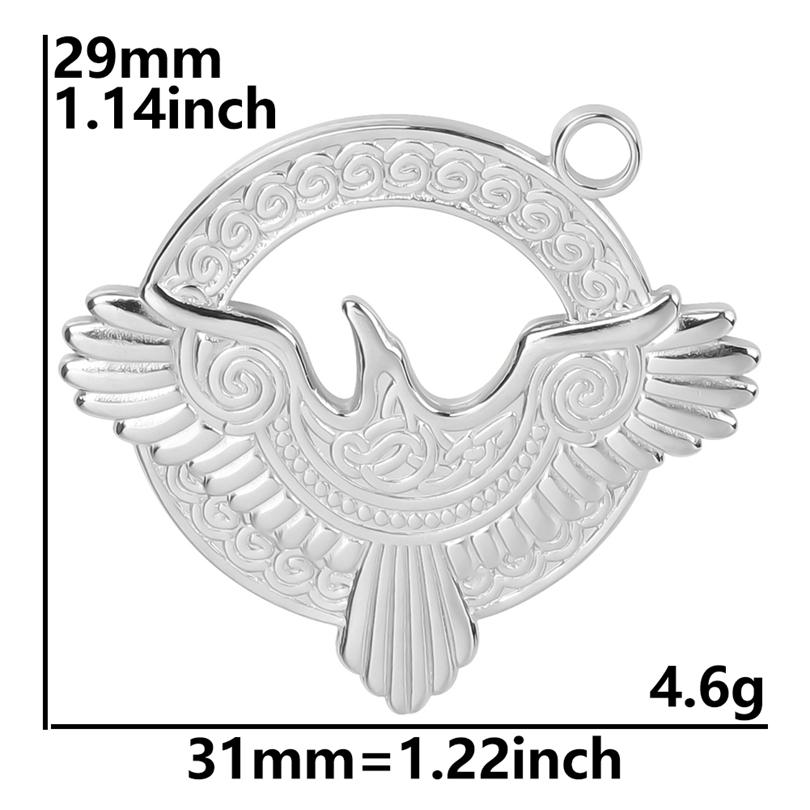 6pcs/Lot Insect Pendant Silver Color Stainless Steel Butterfly Charms For Jewelry Making Supplies DIY Necklace Earrings Pendants