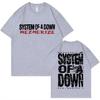 T-shirt Estiva alla Moda Unisex Rock Band System of A Down Mezmerize T-shirt Unisex e Unisex Vintage Alternativa Metal Musica T-shirt