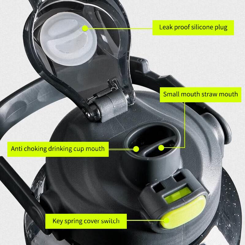 2L Sports Water Bottle Leak Proof Big Capacity Sturdy Water Jug for Bike Climbing Camping