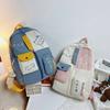 Cute Cat Print Backpack for Girls Large Capacity Student School Bag Leisure Travel Multi Functional Backpack Portable Boy Schoolbag