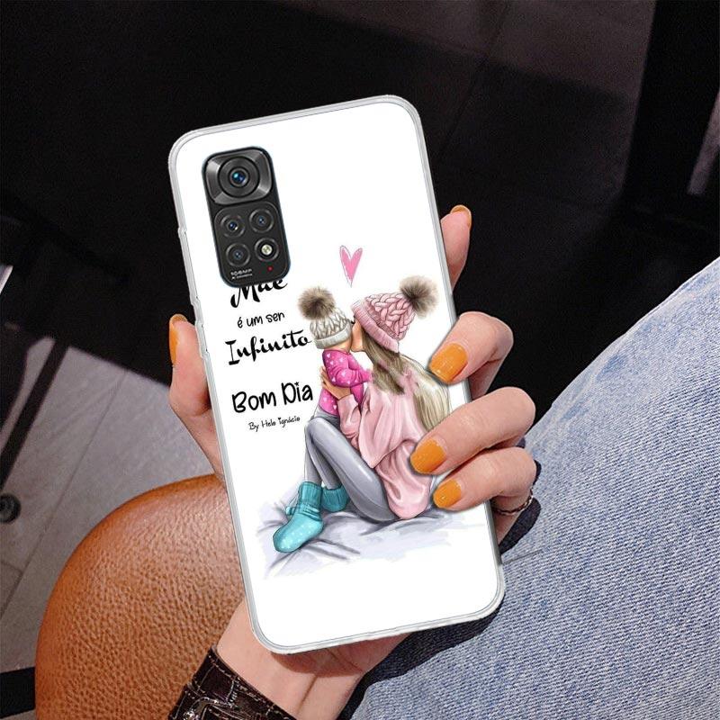 Baby Mom Girls Phone Case For Xiaomi Redmi Note 15 14 13 12S 12 11 Pro Plus 14S 11S 11E 10 10S 11T 5G Personalized Cover Redmi N